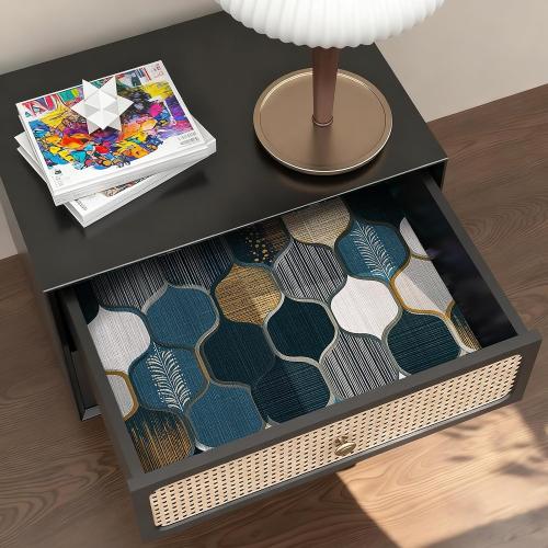 Elegant Geometric Tile Wallpaper Peel and Stick Removable 17.7 x 118.11 Multi-Texture Quatrefoil Pattern Wall Paper Self Adhesive for Classroom Bedroom Laundry Room Bathroom