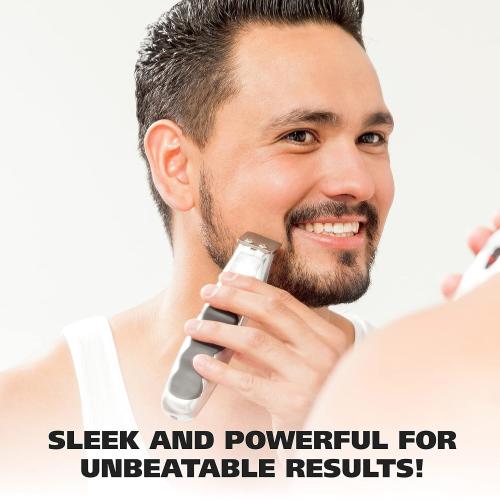 Wahl Groomsman Cord/Cordless Hair Trimmer kit for Men for Mustaches, Hair, Nose Hair, and Light Detailing and Grooming with Bonus Wet/Dry Electric Battery Nose Trimmer – Model 5623V