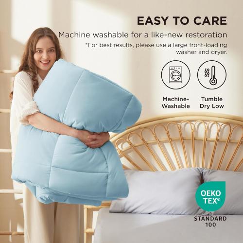 Color blue Sasttie 7piece Comforter Set