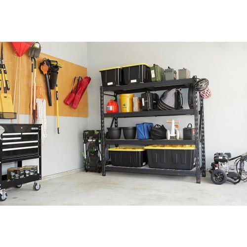 Ironton 4-Tier Industrial Steel Shelving Unit, 8,000-Pound Load Capacity, Garage Storage Rack, 77 W x 24 D x 72 H