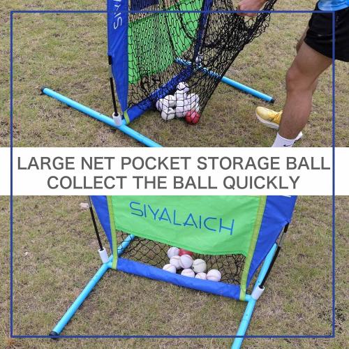 Ultimate Portable Pitching Target Net​ for Baseball, Softball & Football | Pro-Tested Practice System with Numbered Strike Zone | Includes Carry Bag & Enables Quick Assembly