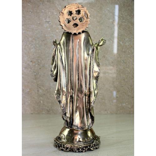 eSplanade Brass Jesus Christ Holy Statue Spiritual Idols - 16 inches (Big Size) | Religious Statues | Holy Statue of Christian