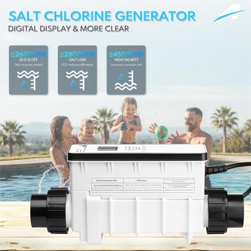 Salt Cell EC-520554 Chlorine Generator Compatible with Pentair IntelliChlor IC20 Salt Cell for Swimming Pools up to 20000 Gallons