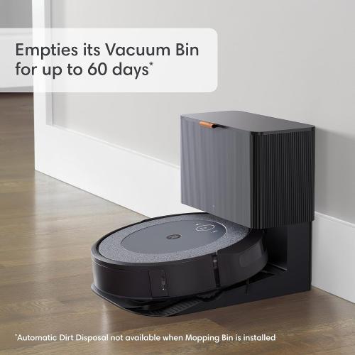 iRobot Roomba Combo i5  Self-Emptying Robot Vacuum and Mop, Clean by Room with Smart Mapping, Empties Itself for Up to 60 Days, Works with Alexa, Personalized Cleaning OS