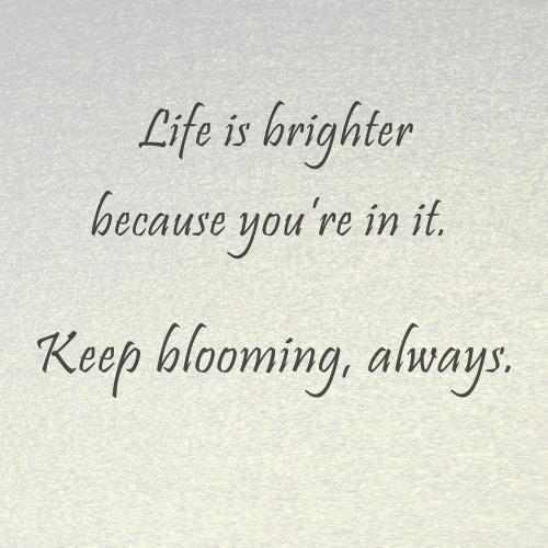 Romantic Birthday Card for Her (You Make Life Bloom)