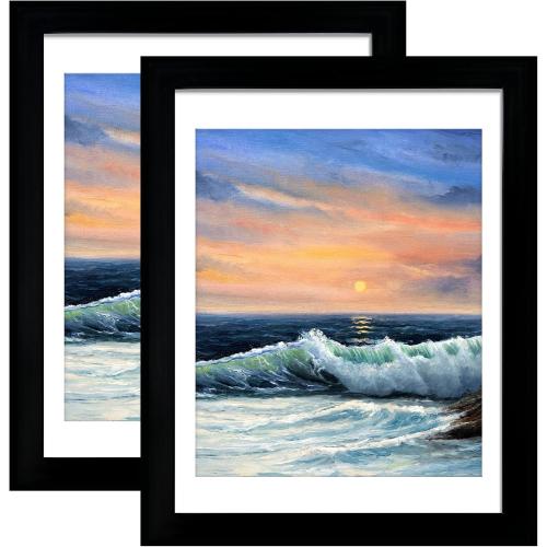 LUCKYLIFE 18x24 Frame in Black, Gallery Frame for Wall Mounting, 2 Pack