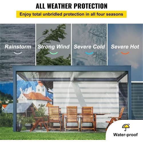 3x6ft Clear Tarps Heavy Duty PVC Vinyl 14 Mil Thick Tarpaulin, Glass Tarpaulin with Metal Grommets, Protects Against Water, UV-Ray, Tear, Cold Weather Resistan for Greenhouse Balcony Garden