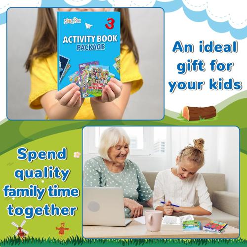 gisgfim 48 PCS Mini Activity Books Coloring Books Party Favors Bulk Challenging Game Include Mazes Dot to Dot Word Search Word Scramble for Ages 4-12 Goodie Bags Stuffers Kids Wedding Activities