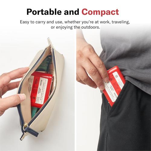 Alcedo Portable Sharps Container for Travel and Home Use (3-Pack), Small 0.1L Container for Diabetes Insulin Pen Needle Disposal, Mini Sharps Box, Medical Grade