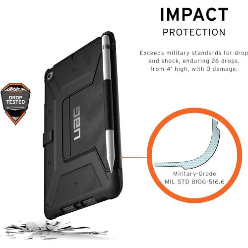 UAG Folio iPad mini (5th Gen, 2019) Case Metropolis Feather-Light Rugged [Black] Military Drop Tested iPad Cover with Apple Pencil Holder