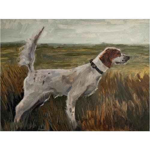 Wrapped Canvas Wall Art - Marian Parsons 'Hunting Setters I' Wall Art for Living Room, Bedroom, or Office Décor - 18x24