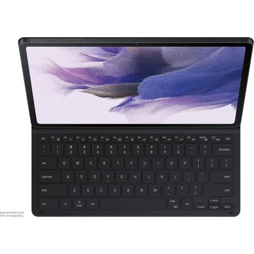 SAMSUNG Tablet Keyboard Cover, Protective Case for Galaxy Tab S8 , S7 FE, S7  Lite w/ Large Key Sizes, S Pen Holder, Slim, Sturdy, Ultra Lightweight, US Version, Black Balck