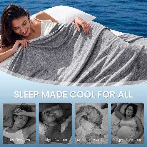 Topcee Cooling Blanket Queen Size 90x90 for Hot Sleepers Summer Blanket