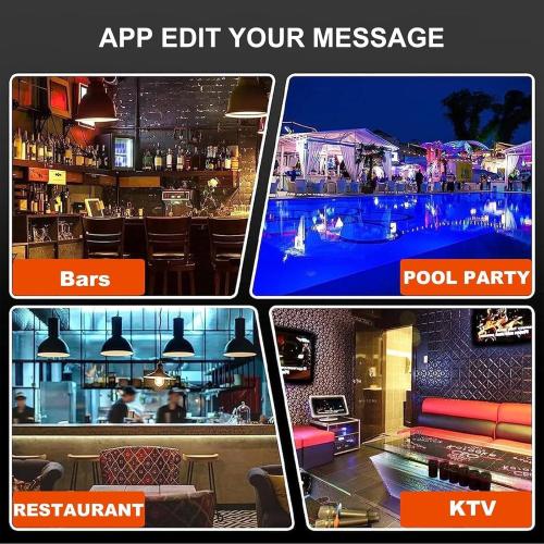 Bottle Service Sign,Bottle Presenter for Night Club,Bottle Service Lights Sign with 4 Set Letters & 1 Set Number,for Wedding, Birthday Parties,(VIP)
