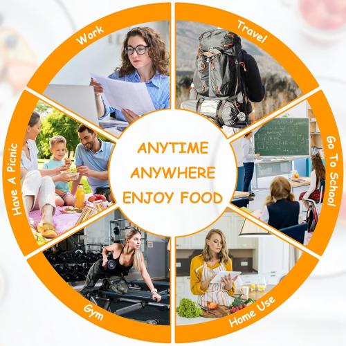 Bento Box 2 Pack Silicone Reusable Snack Containers with Lids, Double Compartment Snack Containers, Silicone Snack Box, Snackle Box Container for Travel, Office, Picnic(Pink/Green)