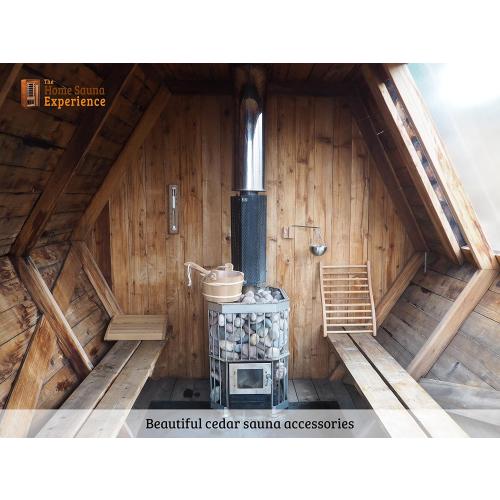 HSE Canadian Red Cedar Ergonomic S-Shape Sauna Backrest