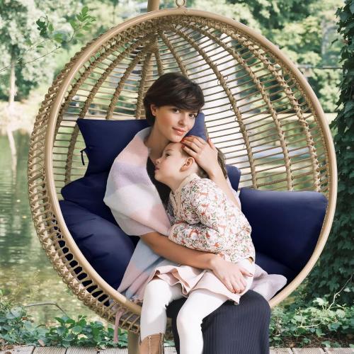 COLOR GREEN ❗❗Egg Chair Cushion Replacement Detachable Basket Egg Chair Cushion Washable Waterproof Thicken Hanging Basket Pad | Detachable Basket Egg Chair Cushion Washable Waterproof Thicken Hanging Basket Pad for Garden Bakyard