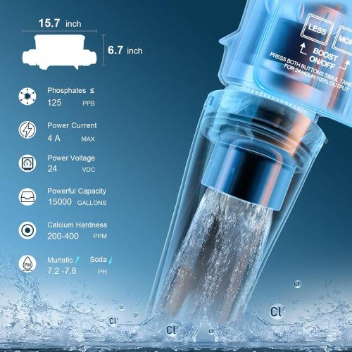 IC15 Salt Cell Replacement Fit for Pentair Intellichlor IC15 | Replaces 520888 | 15K Gallon Saltwater Chlorine Generator System for Inground Pools | Easy Install & Durable Design