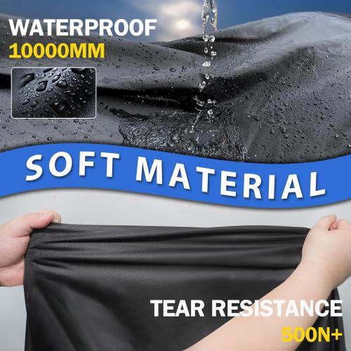 Motorcycle Cover for Sport Bike & Naked Bike, Compatible with Kawasaki Ninja 400/500, Yamaha MT-07/MT-09, Suzuki GSX-R, Honda CBR/CB and More - Waterproof Motorcycle Cover Outdoor Storage