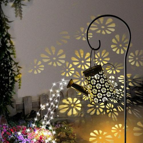 Solar Watering Can with Lights,Solar Outdoor Garden Decor Waterproof Hanging Lantern Landscape Lights Outside Decorations for Yard Lawn Patio Gardening Gifts.