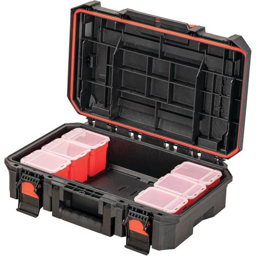 CRAFTSMAN TRADESTACK System Tool Box, Water Resistant Tool Storage, with 6 Small Parts Containers, 21 Inch (CMST21415)