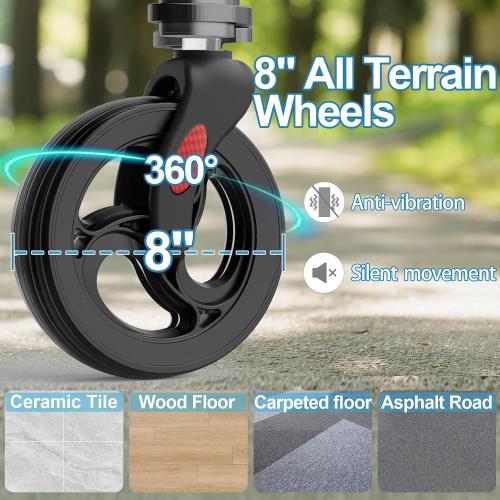 3 Wheel Walkers for Seniors, Foldable Wheeled Rollator with Cane Hold and Cup Hold, Lightweight Three Wheel Rolling Walker Height Adjustable for Seniors