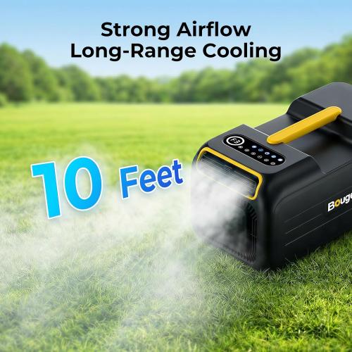 BougeRV PC35 Portable Air Conditioner 3500BTU, Tent Air Conditioner with App Control, Low Power Camping AC Unit for Tent, RV, Van Life, Indoor & Outdoor Use (2026 New)