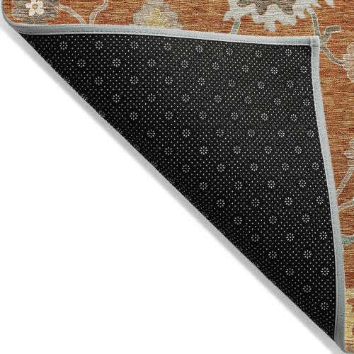 Addison Rugs Chantille ACN753 Orange 1'8 x 2'6 Indoor/Outdoor, Machine Washable, Easy Clean, Non Shedding, Bedroom, Living Room, Dining Room, Kitchen, Patio Rug