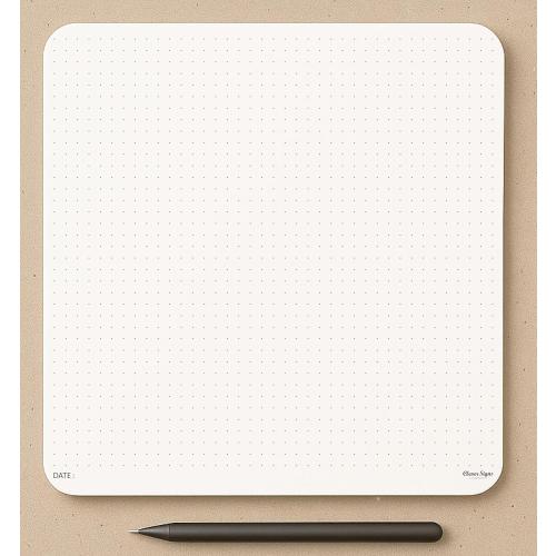 CLEVER SIGNS Mouse Pad Notepad for Professionals – 8.3 x 8.3 (210mm x 210mm),  – Premium Dotted Memo Desk Pad with Cardboard Back Support – Perfect for Note-taking, Planning, Sketching & Journaling