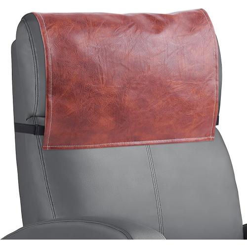 Recliner Headrest Protector,Non Slip Waterproof Headrest Cover,Leather Recliner Headrest Cover for Sofa,Furniture,Living Room,Office Chair(1-WHITE )