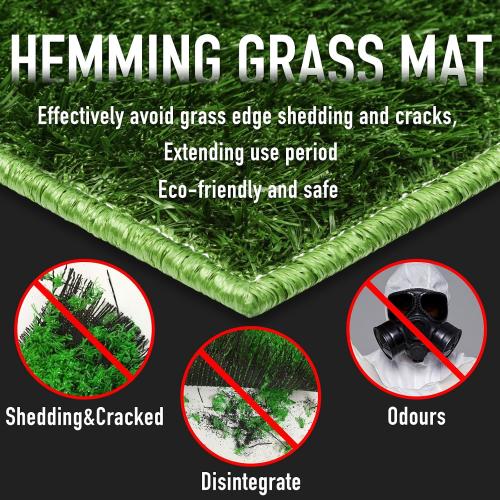 Hompet Dog Potty with Tray Large 30''x20'', 2 Artificial Grass Patch for Indoor and Outdoor Use, Puppy Turf Grass Pad Reusable Training Pads with Pee Baffle, Ideal for Dogs