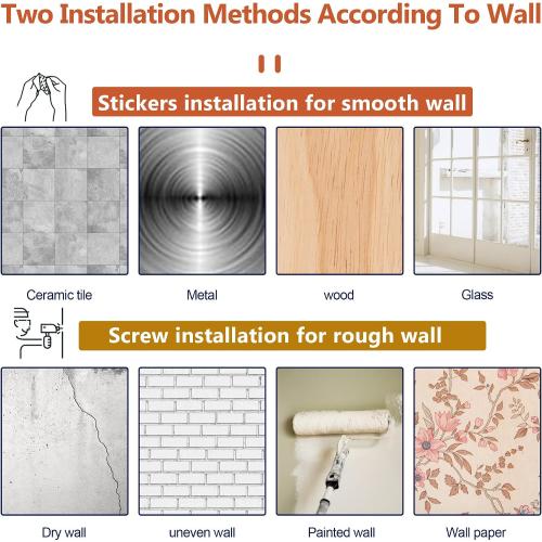 Adhesive Curtain Rod No Drilling for Renter 48 to 84 Inch Adjustable, Black | Easy Tool-Free Installation, No Drill, Non Screw, Stick on Apartment Friendly Poles with Screwless Bracket Holder Hook, Black