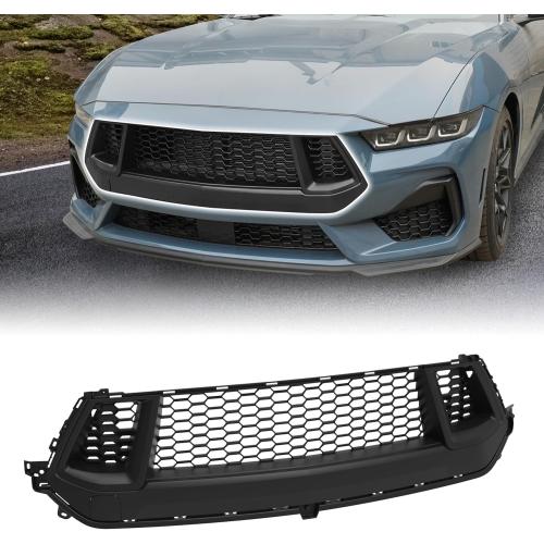 KEWISAUTO Front Bumper Upper Grille for Ford Mustang GT/EcoBoost 2025 2024, Center Insert Grill Cover Upper Grille Trim Panel for Ford Mustang GT Premium/EcoBoost Premium 2025 2024 Accessories