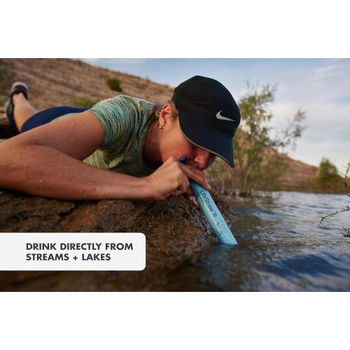 LifeStraw Personal Water Filter for Hiking, Camping, Travel, and Emergency Preparedness