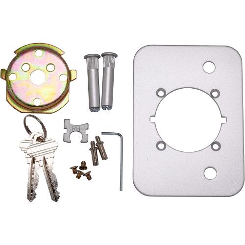 Global Door Controls TH1100-LHSTAL Aluminum Storeroom Lever Exit Device Trim