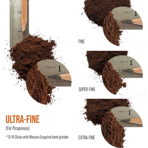 BLACK WACACO Picopresso Portable Espresso Maker Bundled with Protective Case, Pro-level Specialty Coffee Machine, Compatible Ultra-fine Grind, Manually Operated Travel Coffee Maker