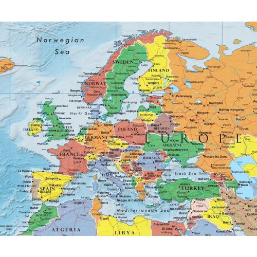 24x36 World Classic Premier Wall Map Poster (Laminated)