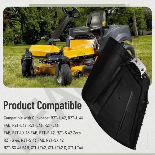 631-04354C 631-04354B Deflector Chute Compatible with CUB Cadet MTD Troy-Bilt RZT LX SX XT1 XT2 ZT1 Ultima 42 46 S L LX46 631-04354 931-04354 731-07020B