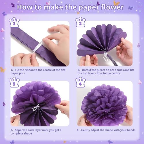 Party Spot! 199 Pcs Purple Birthday Party Decorations For Women，Happy Birthday Party Decorations For Girls, 100 Pcs Paper Plates,Napkins and Forks for 20 Guests,Bday Sash and Crown,20 Tableware Sets