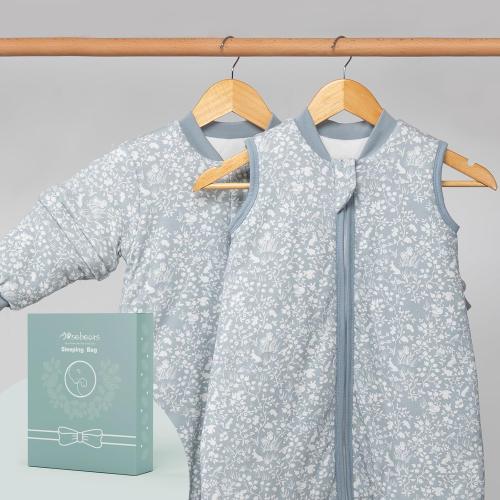 Mosebears Baby Sleep Sack with Legs,Cotton Baby Sleep Sack for Toddler Thicken 2.5 TOG