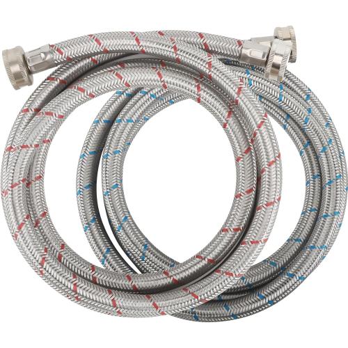 Size 3.5 gallon Tankless Water Heater Flushing Kit Includes 1/2HP Submersible Utility Water Pump,Two 3/4GHT x 6' Stainless Steel Color Coded Hoses and 3.5Gallon Pail