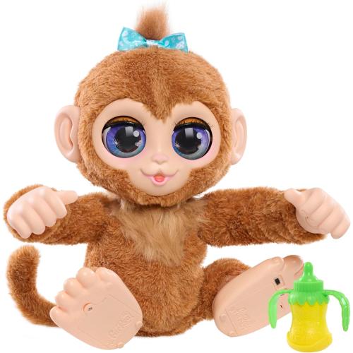FurReal Peanut The Playful Monkey Interactive Toy, 15-inch Realistic Plush, Kids Toys for Ages 4 Up by Just Play