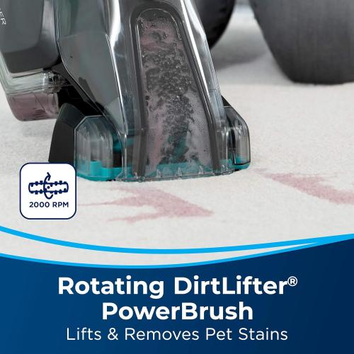 BISSELL Pet Stain Eraser PowerBrush, 20-min runtime, DirtLifter PowerBrush, Stationary Pet Tool, Oxy Spot & Stain Formula Included, 2837