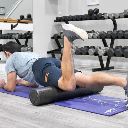 OPTP AXIS Firm Foam Roller, High Density Foam Roller for Physical Therapy, Yoga, Pilates, Fitness Exercise and Sports Training (Black, 36 X 6 Round)