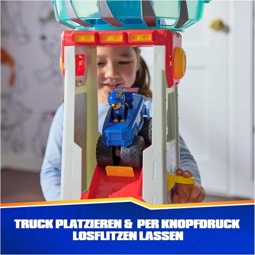 PAW Patrol: Rescue Wheels Super Loop Tower HQ, with Light, Sound, Vehicle Launcher, Chase Action Figure & Toy Truck, Kids Toys for Boys & Girls Age 3