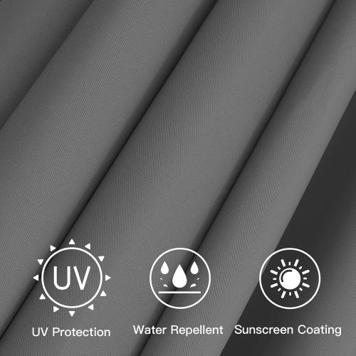 Sunnyglade 7.5ft Patio Umbrella Replacement Canopy Market Umbrella Top Outdoor Umbrella Canopy with 6 Ribs