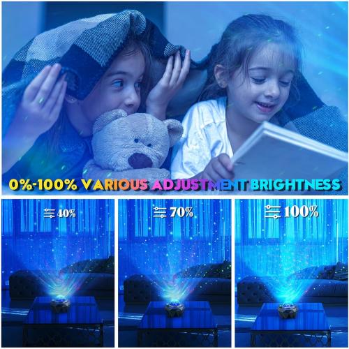 Star Projector, ZonQoonz Galaxy Projector with APP Remote Control,Music Speaker Aurora Projector, Night Light Projector for Kids Adults Gaming Room, Home Theater, Birthday, Party