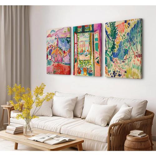 Henri Matisse Wall Art Prints Aesthetic Canvas Matisse Wall Decor Painting Colorful Matisse Wall Art Poster Boho Abstract Matisse Picture Artwork for Bedroom Living Room 16x24x3 Inch Ready to Hang