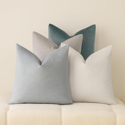 a moment Pack of 4 Couch Pillow Covers,Outdoor Waterproof Cushion Covers for Patio Furniture Garden Pet-Friendly Stain-Resistant Throw Pillow Cases 18x18 inch Blue