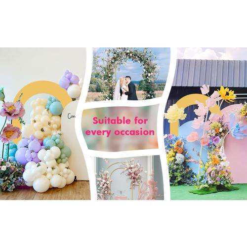 Open Arch Backdrop Stand,Double Arch Frame U Shaped Wedding Arches for Wedding Ceremony Birthday Party Bridal Baby Shower Photo Booth Garden Floral Balloon Arch Decoration